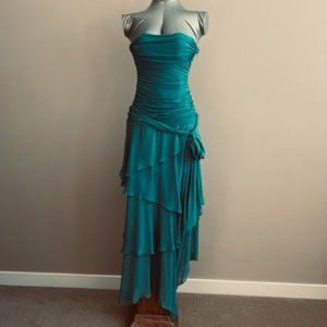 NWT BCBG MAXAZRIA DARK TURQUOIISE/TEAL DRESS